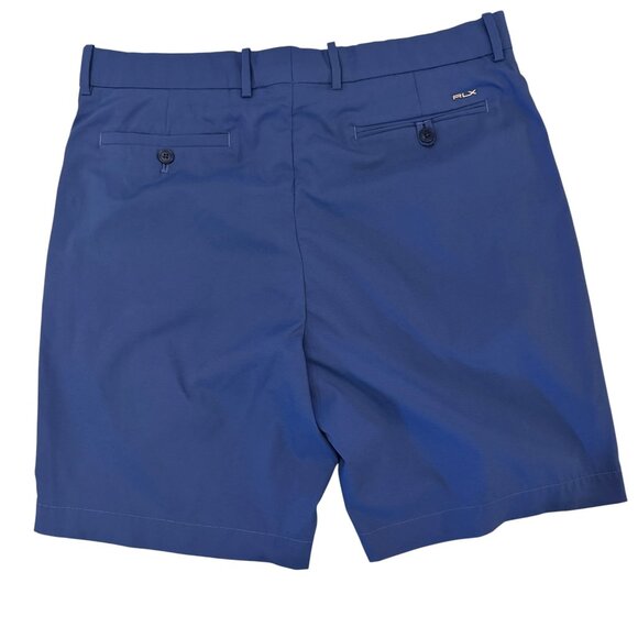 Like new! RLX RALPH LAUREN Blue Flat Front Golf Short Size 34 - Picture 2 of 9